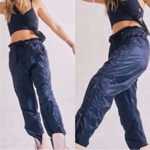 FP Movement by Free People Back To The Future Navy Blue Joggers Size S NWOT